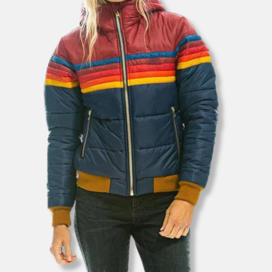 Scarlett Slim Fit Puffer Jacket | Quilted Hooded Puffer Jacket