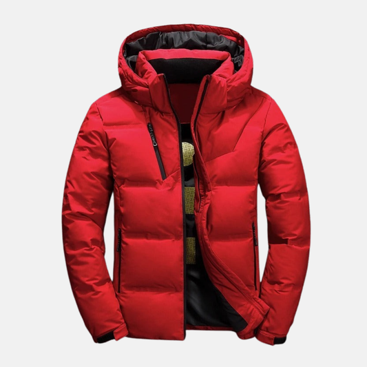 Men’s Jacket - Synthetic - Quilted Construction - Hooded - Hip Length