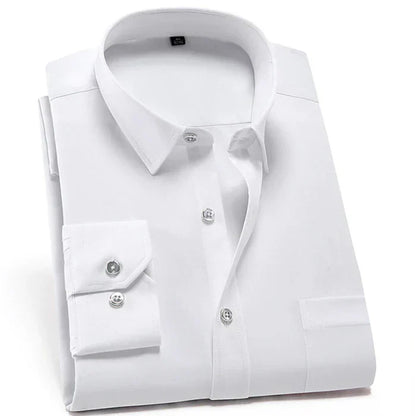 Men's Shirt – Slim Fit – Stretch Fabric – Breathable – Non-Iron – Dress Style