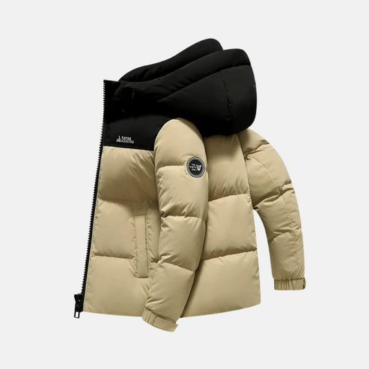 Francesco Hooded Puffer Jacket | Quilted Winter Puffer Jacket