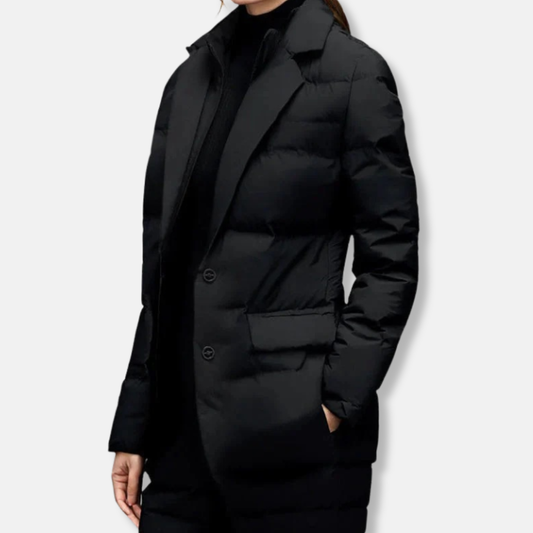 Scarlett Tailored Blazer Jacket | Quilted, Solid Blazer Jacket