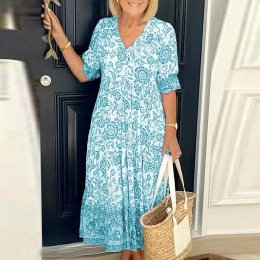Jenna - Beautiful patterned cotton dress