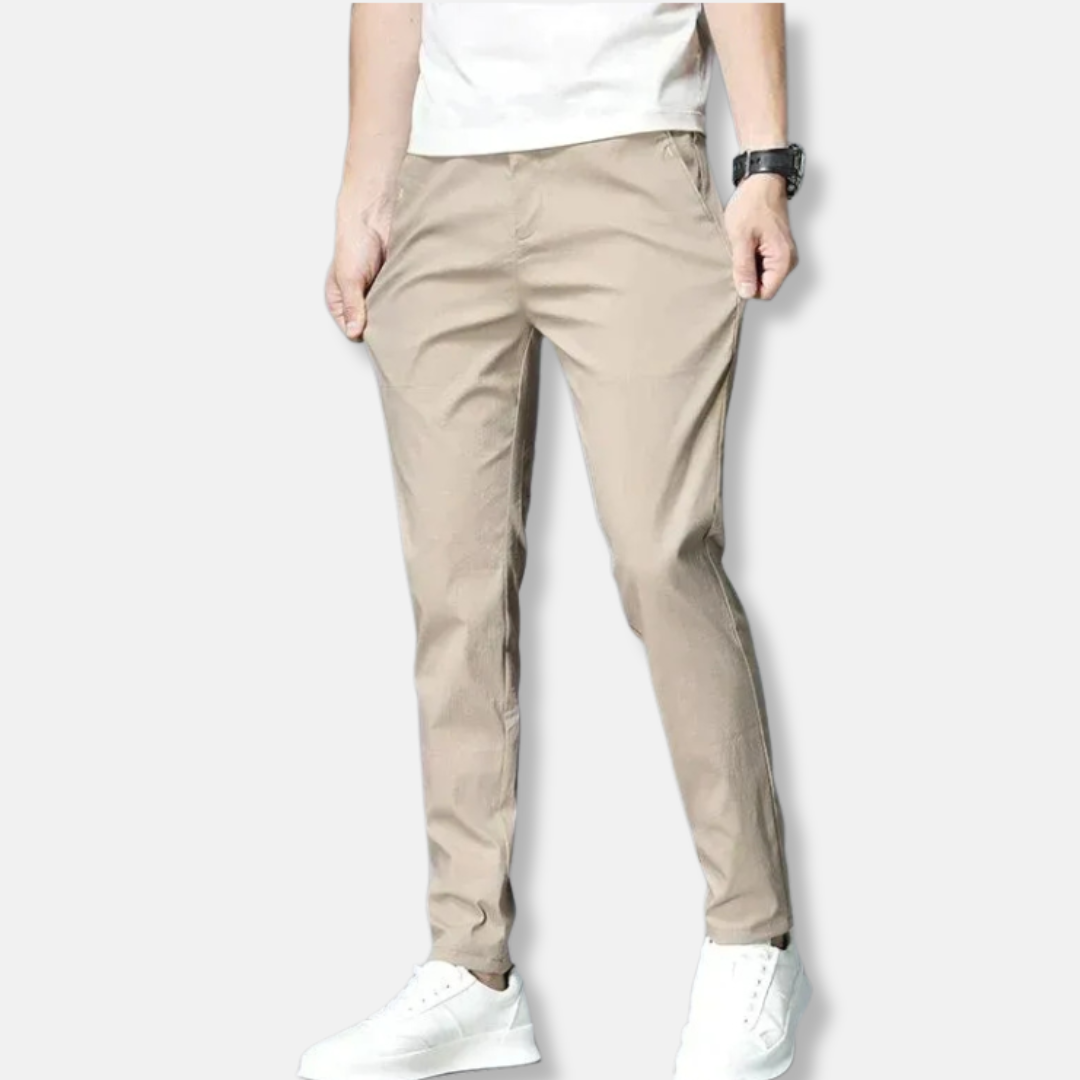 Benjamin Slim Fit Chino Trousers | Elastic Waist Chino Trousers