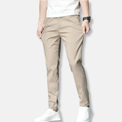 Benjamin Slim Fit Chino Trousers | Elastic Waist Chino Trousers