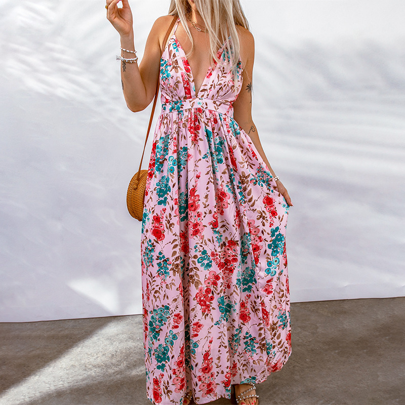 Katalina - Elegant Ibiza Dress with Floral Print for Women