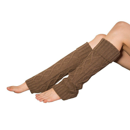 Elisa Calf-Length Leg Warmer | Cable Knit Leg Warmer