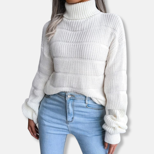 Rosa Relaxed Turtleneck Sweater | Cozy Casual Turtleneck Sweater