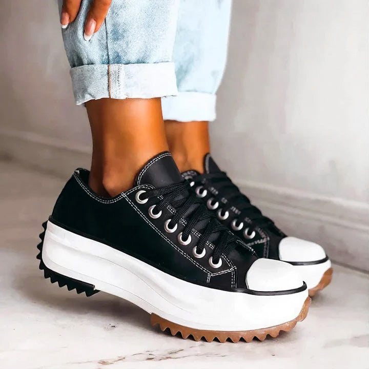 Martina Low-Top Platform Sneakers | Lace-Up Platform Sneakers