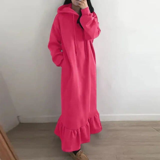 Gundula - Wide maxi dress made of high-quality fabric