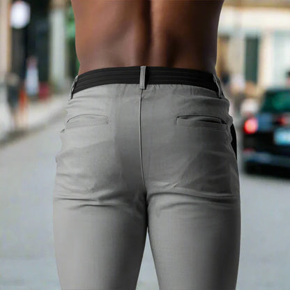 Herre Slim Fit Chinos – Bomullsstretch – Ankel Lengde – Komfortabel og Allsidig