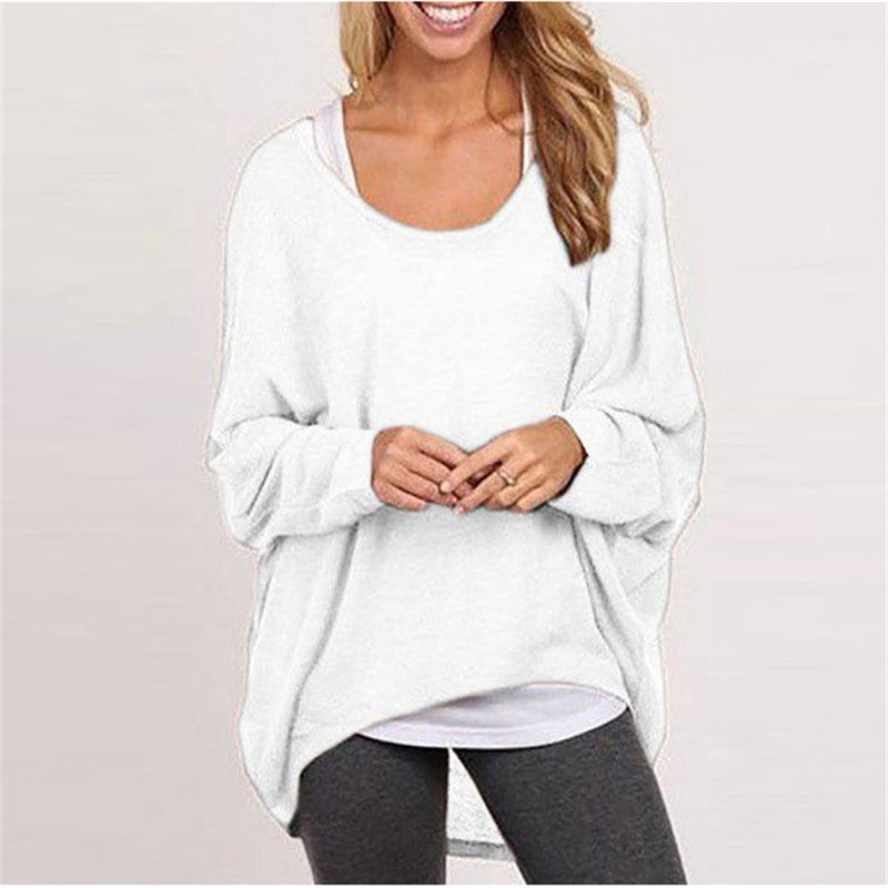 Women's Knitted Sweater – Oversized Fit – Tunic Length – Long Sleeves Casual Style