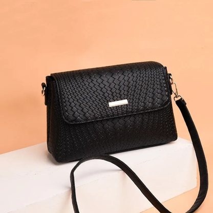 Elisa Structured Shoulder Bag | Flap Closure Shoulder Bag