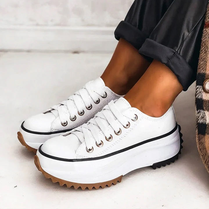 Martina Low-Top Platform Sneakers | Lace-Up Platform Sneakers