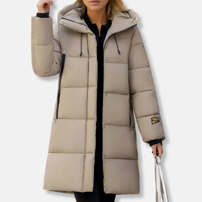 Women’s Coat - Woven Shell - Oversized Fit - Hooded - Mid-Thigh Length