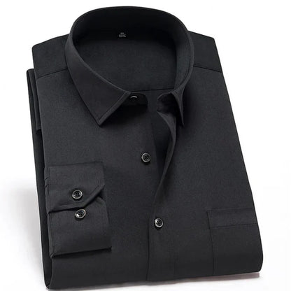 Men's Shirt – Slim Fit – Stretch Fabric – Breathable – Non-Iron – Dress Style