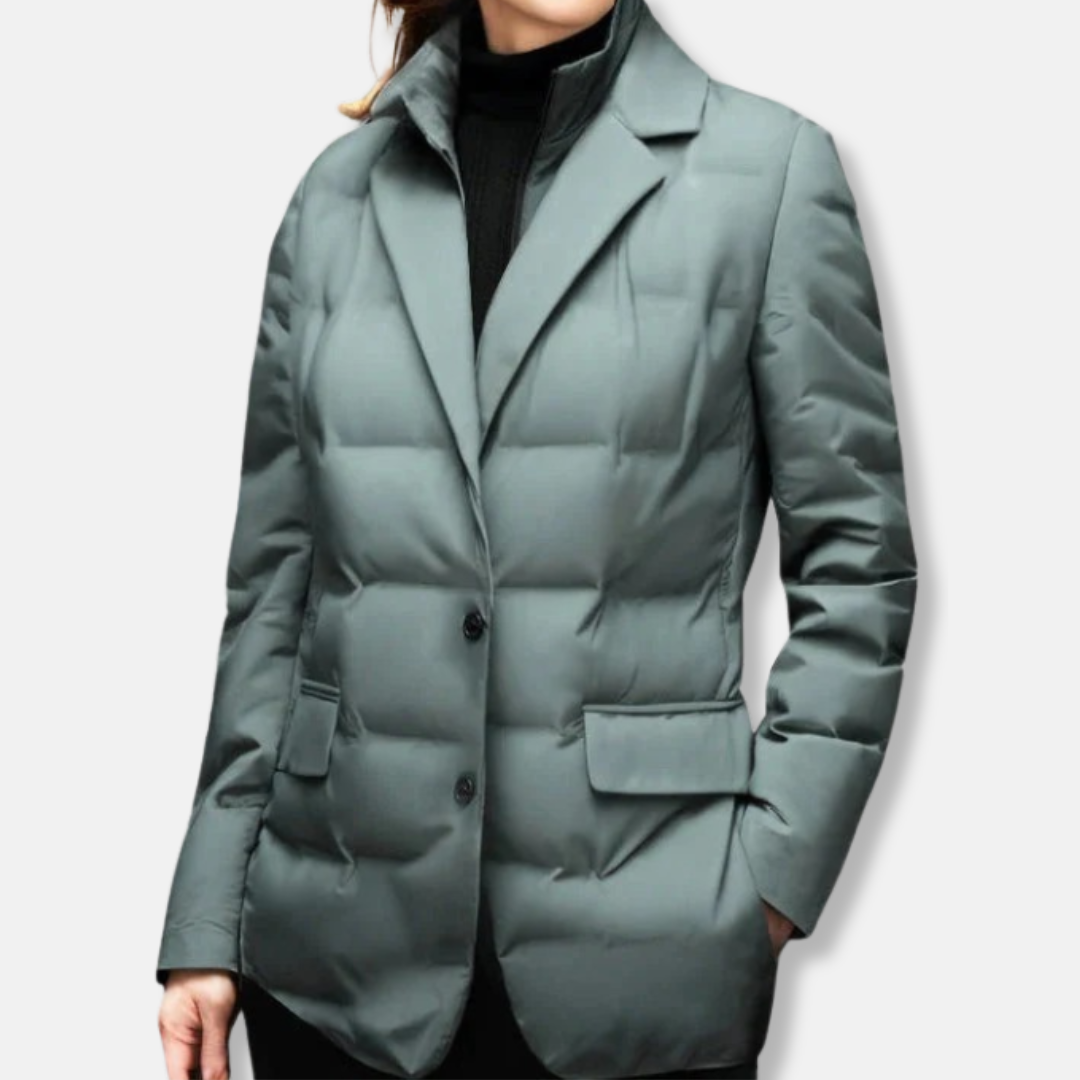 Scarlett Tailored Blazer Jacket | Quilted, Solid Blazer Jacket