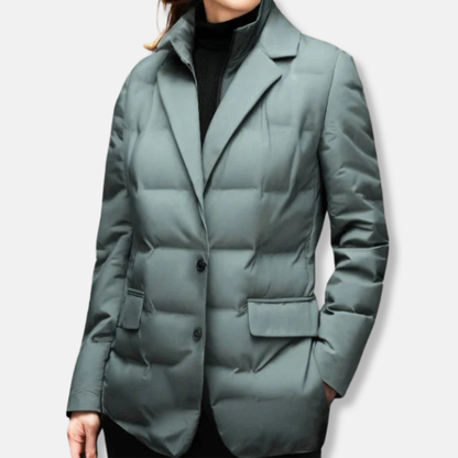 Scarlett Tailored Blazer Jacket | Quilted, Solid Blazer Jacket