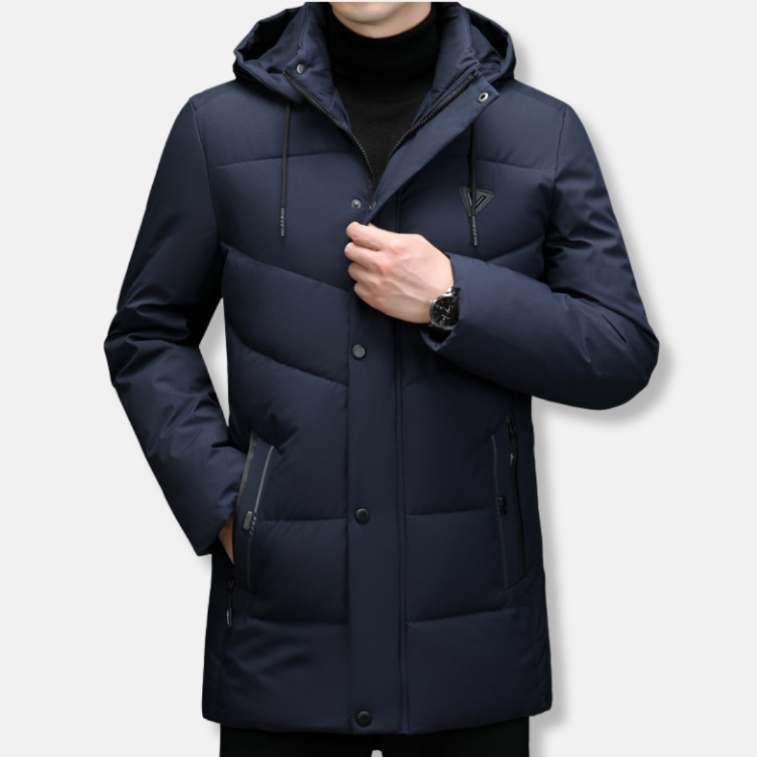 Daniele Hooded Puffer Jacket | Quilted Relaxed Fit Jacket