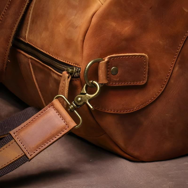 Sebastian Leather Duffel Bag | Shoulder Strap Duffel Bag