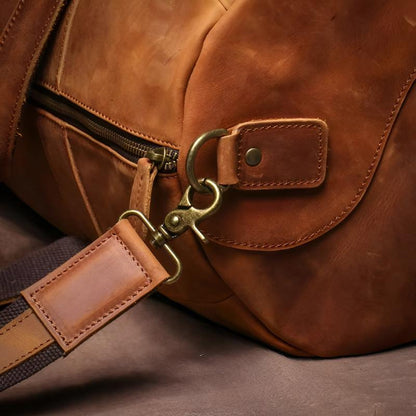 Sebastian Leather Duffel Bag | Shoulder Strap Duffel Bag