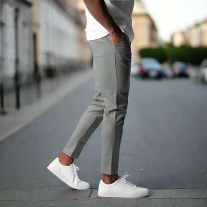 Herre Slim Fit Chinos – Bomullsstretch – Ankel Lengde – Komfortabel og Allsidig