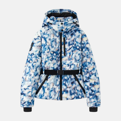 Women’s Jacket - Puffer Quilted - Adjustable Belted Waist - Hooded