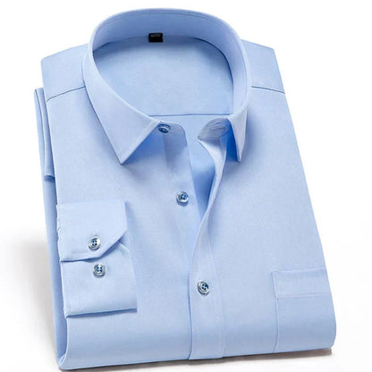 Men's Shirt – Slim Fit – Stretch Fabric – Breathable – Non-Iron – Dress Style