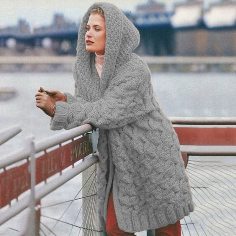 Bea - Elegant lang strikket cardigan