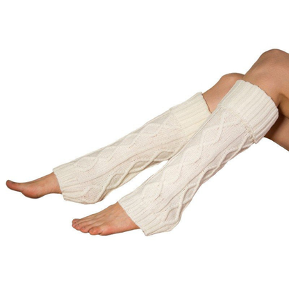 Elisa Calf-Length Leg Warmer | Cable Knit Leg Warmer