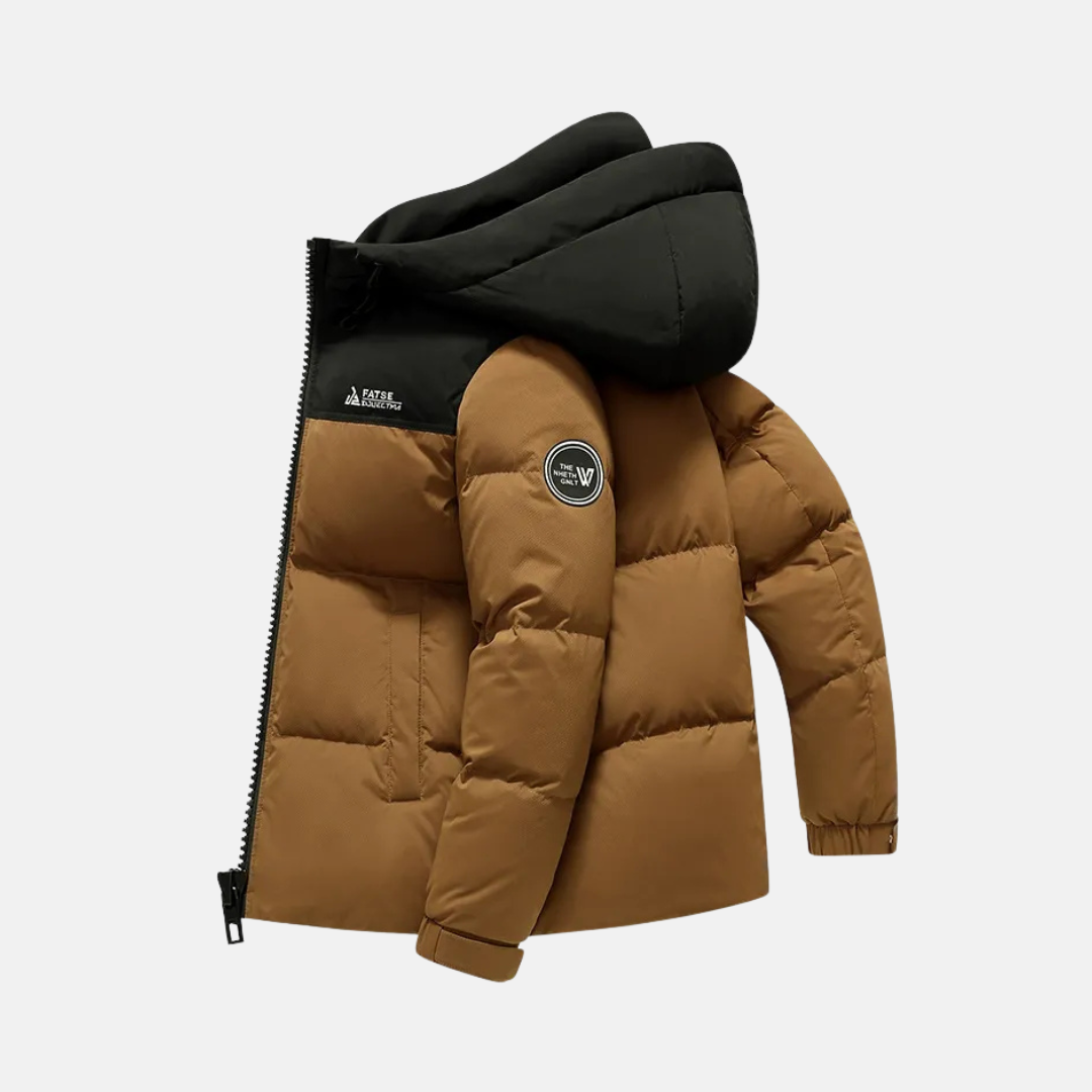 Francesco Hooded Puffer Jacket | Quilted Winter Puffer Jacket
