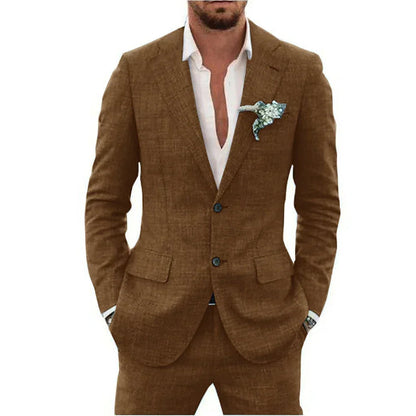 Men's Blazer – Slim Fit – Two-Button Closure – Breathable Blend Fabric