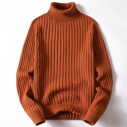 Women's Turtleneck Sweater - Ribbed Knit - Comfortable and Elegant Fit