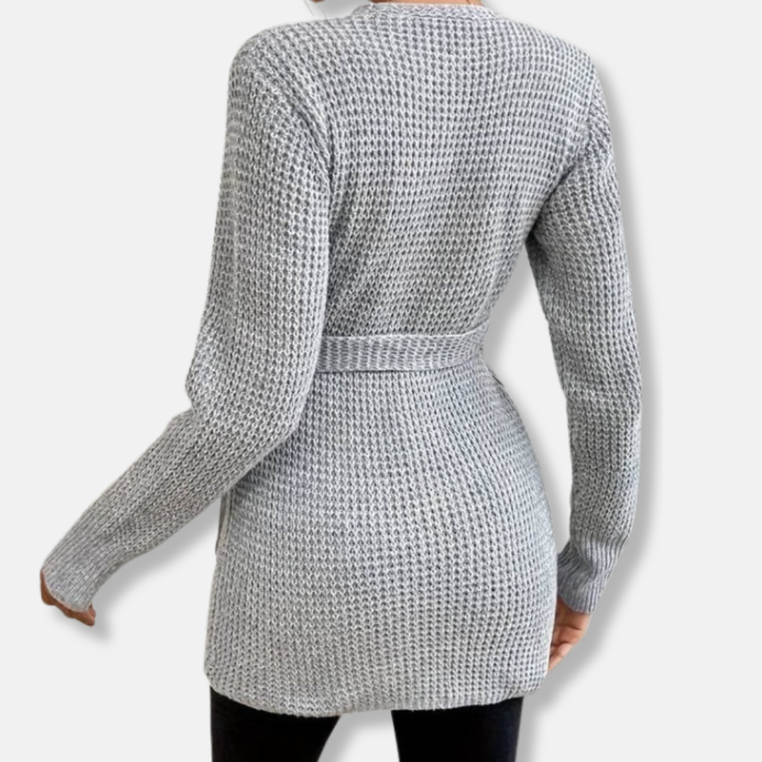 Eleanor Relaxed Wrap Sweater | V-Neck Tie-Front Wrap Sweater