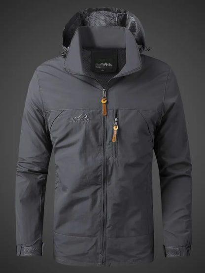 Men's Jacket for Outdoor Use – Structured Fit – Waterproof – Adjustable Hood – Breathable