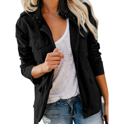 Women's Jacket – Relaxed Fit – Breathable Fabric – Zipper – Practical Pockets