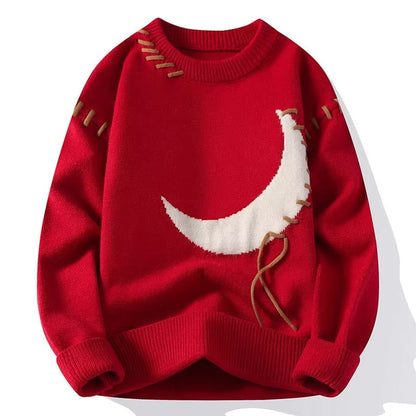 Alexander Relaxed Fit Sweater | Graphic Crewneck Sweater