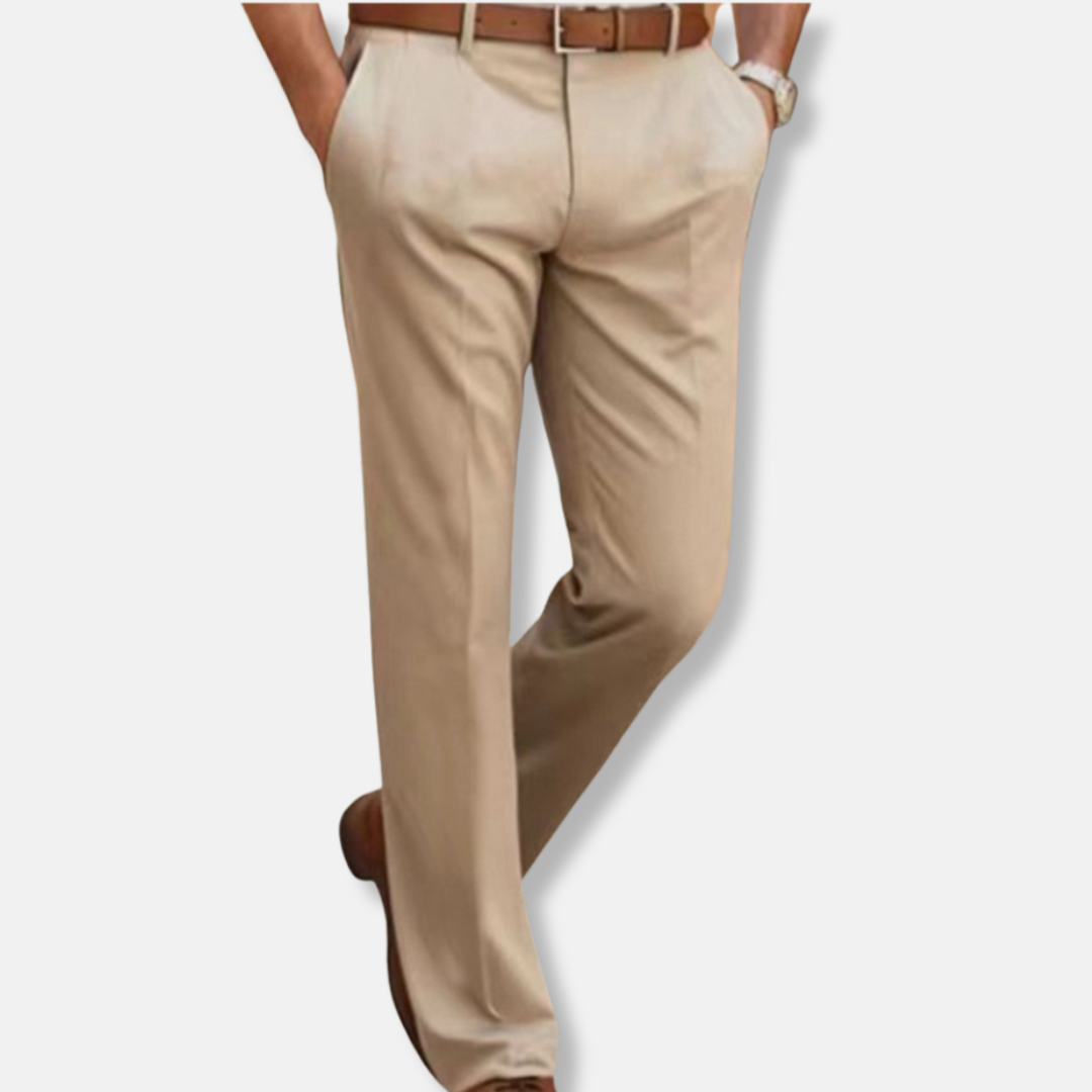 Domenico Classic Fit Trousers | Pleated Formal Trousers