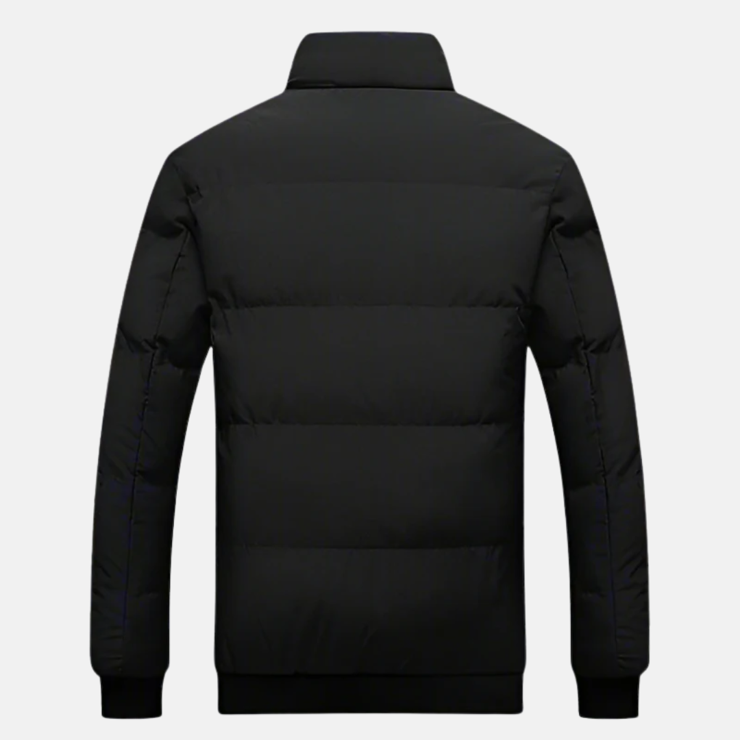 Stefano Relaxed Fit Puffer Jacket | High Collar Puffer Jacket