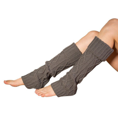Elisa Calf-Length Leg Warmer | Cable Knit Leg Warmer