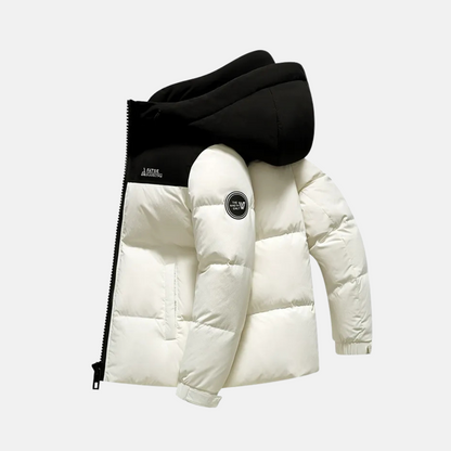 Francesco Hooded Puffer Jacket | Quilted Winter Puffer Jacket