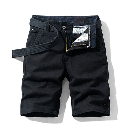 Herre Shorts - Skreddersydd Design - Belte inkludert - Komfortabel Bomullsblanding
