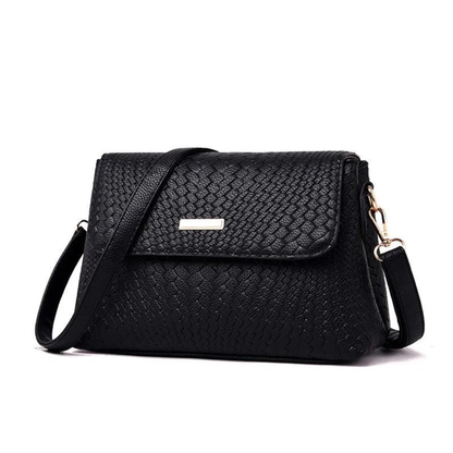 Elisa Structured Shoulder Bag | Flap Closure Shoulder Bag