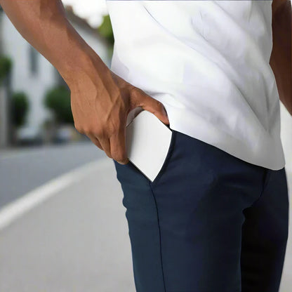 Herre Slim Fit Chinos – Bomullsstretch – Ankel Lengde – Komfortabel og Allsidig
