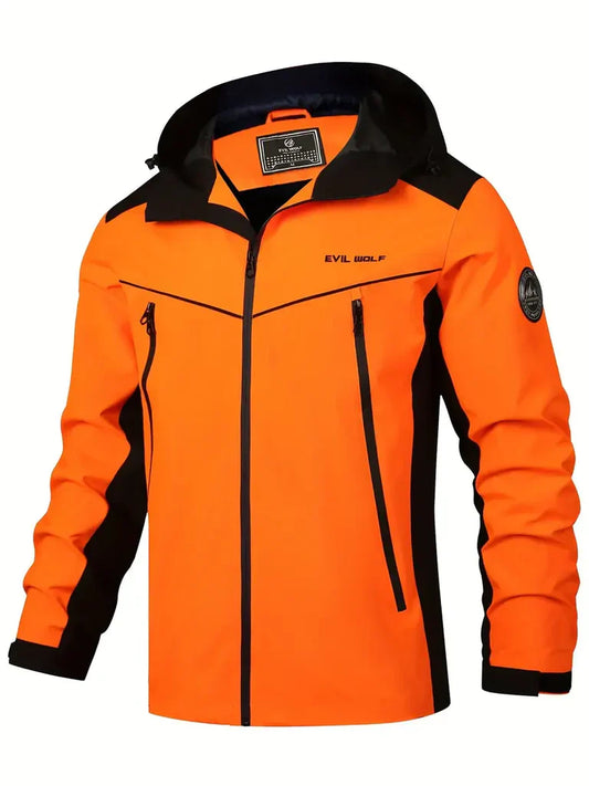 Men's Hoodie – Waterproof – Active Fit – Reflective – Zipper Pockets