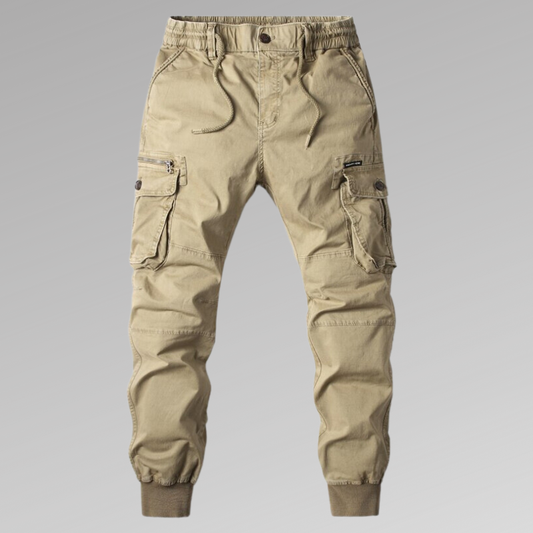 Herrebukse Cargo Joggers - Elastisk Linning - Justerbar Passform - Flere Lommer