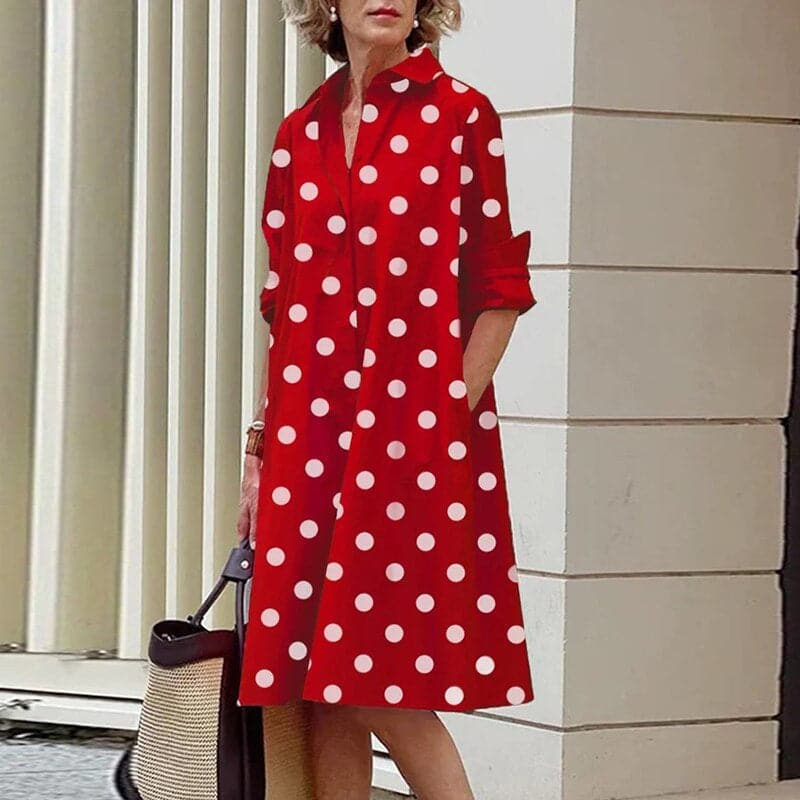 Jonna - Beautiful loose-fitting blouse dress for warm days