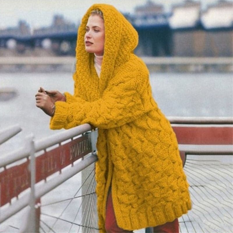 Bea - Elegant lang strikket cardigan