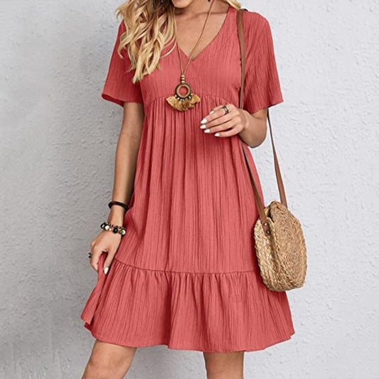 Jolie - Beautiful summer dress with V-neckline