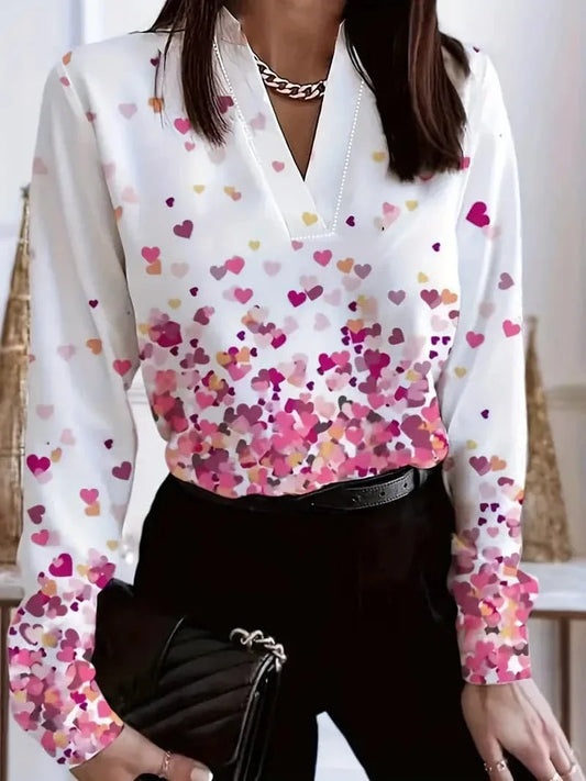 Henrike - Nydelig bluse med flott fargespill