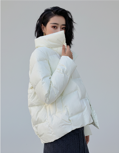 Women's Jacket – Padded Quilted Design – Regular Fit – High Collar – Zipper